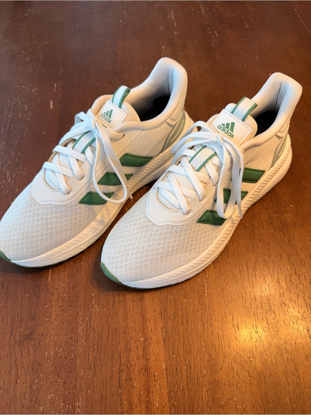 Adidas X_PLR Path Running Shoes Men 7 Women 8.5 White Dark Green IH0939 - Picture 2 of 10